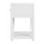 Table de chevet à 1 tiroir de 21 po Celine, blanc texturé-861465783