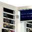 Armoire de rangement à miroir à DEL pour bijoux-628129442