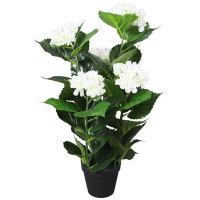 60cm Faux Flowering Plant in Pot