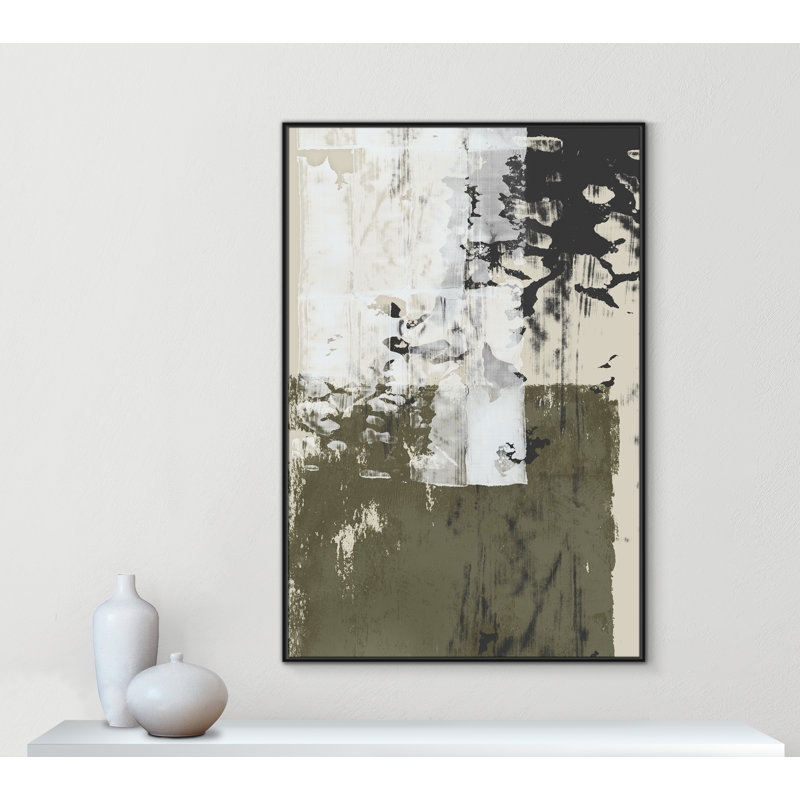«Reflections In Sage II» par Isabelle Z, H 61,5 po x l 41,5 po, Noir