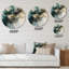 Inner Worlds of Marble II - Art mural rond abstrait géométrique en métal-88620852