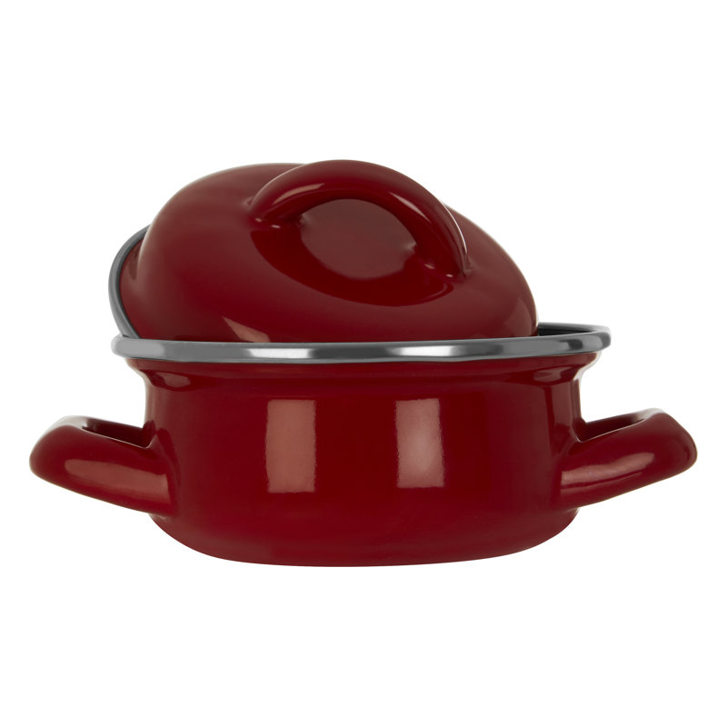 Brambly Cottage Danielburnham 0.4L Aluminum Round Casserole, Red