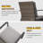 Patio Swivel Dining Chairs Set With Cushions-349376863