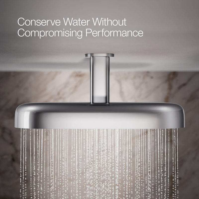 Statement™ 18" 2.5 GPM Oblong Rainhead, Polished Chrome