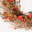 Couronne de 24 po avec rameaux artificiels rustiques et baies, pomme de pin, récolte d'automne, porte d'entrée, couronne, décoration de l'Action de grâce d'Halloween