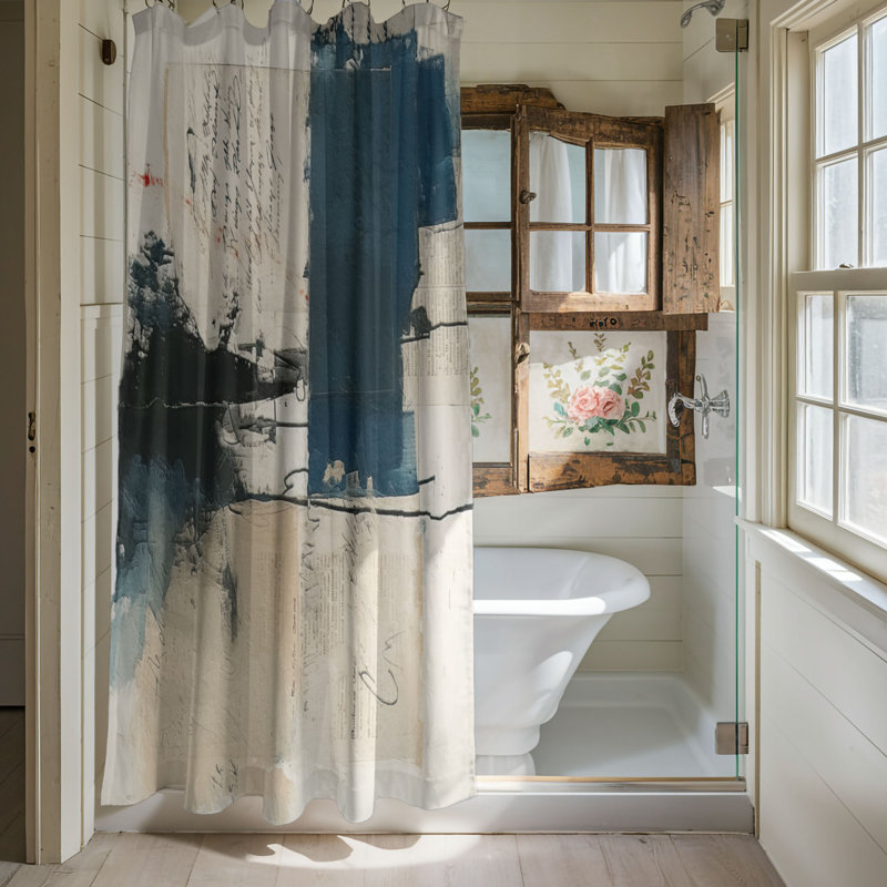Rideau de douche Franoise, H 74 po x l 71 po
