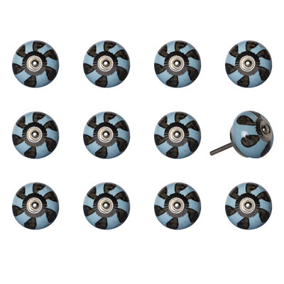 Hand Painted 1.5" Diameter Mushroom Knob Multipack