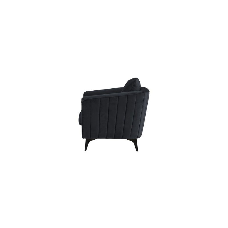 Upholstered Armchair, Black