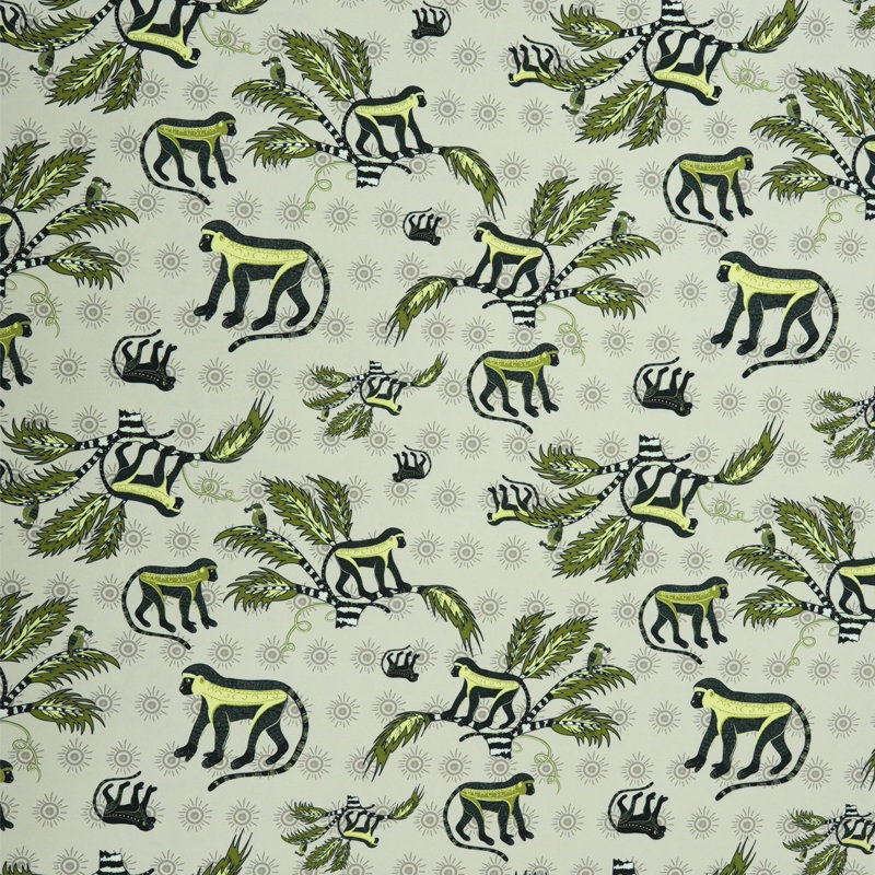 Monkey Palm Outdoor Fabric, Savannah