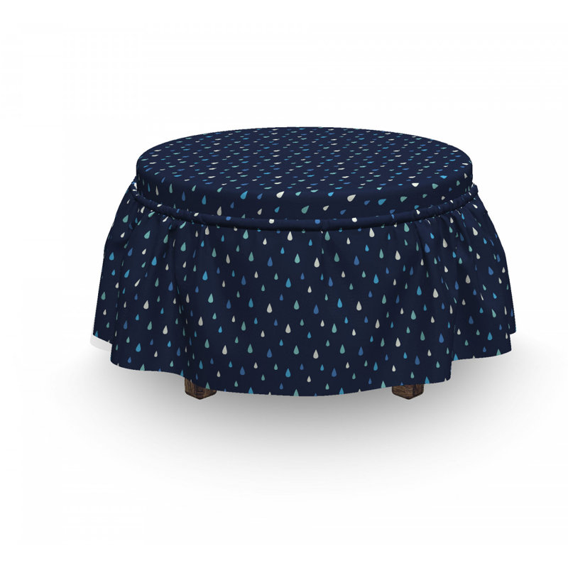 Box Cushion Ottoman Slipcover