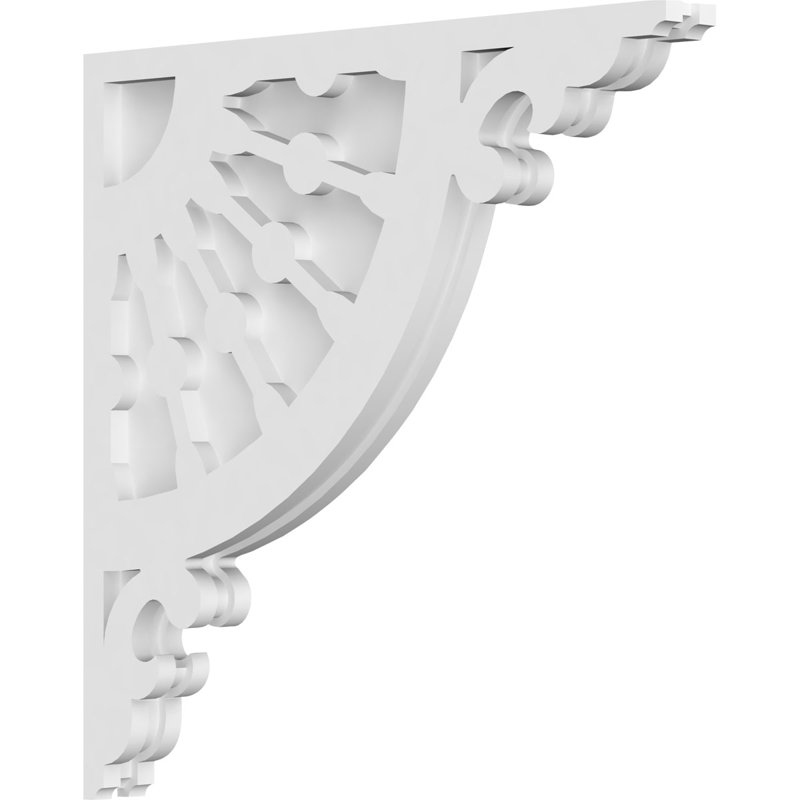 Corbeau en PVC de qualité architecturale, H 20 po x l 20 po x P 1,875 po