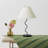 Squiggle 22" LED Table Lamp with Twisting Base and Ivory Empire Shade-98278477