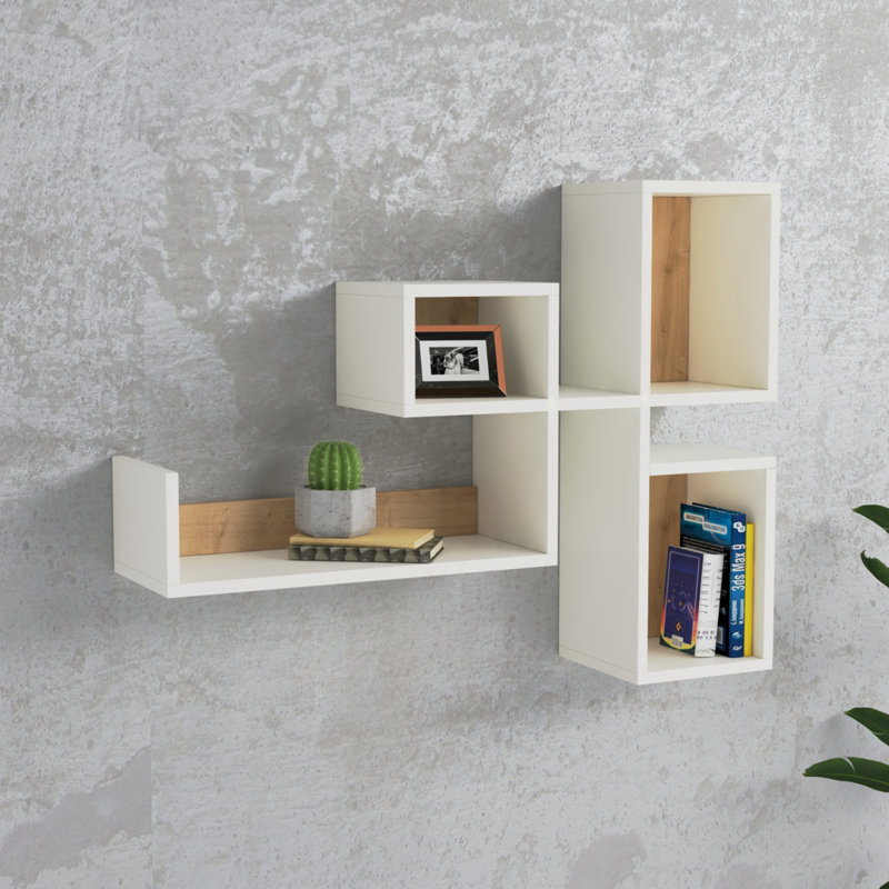 Dragoy 4 Piece Floating Shelf
