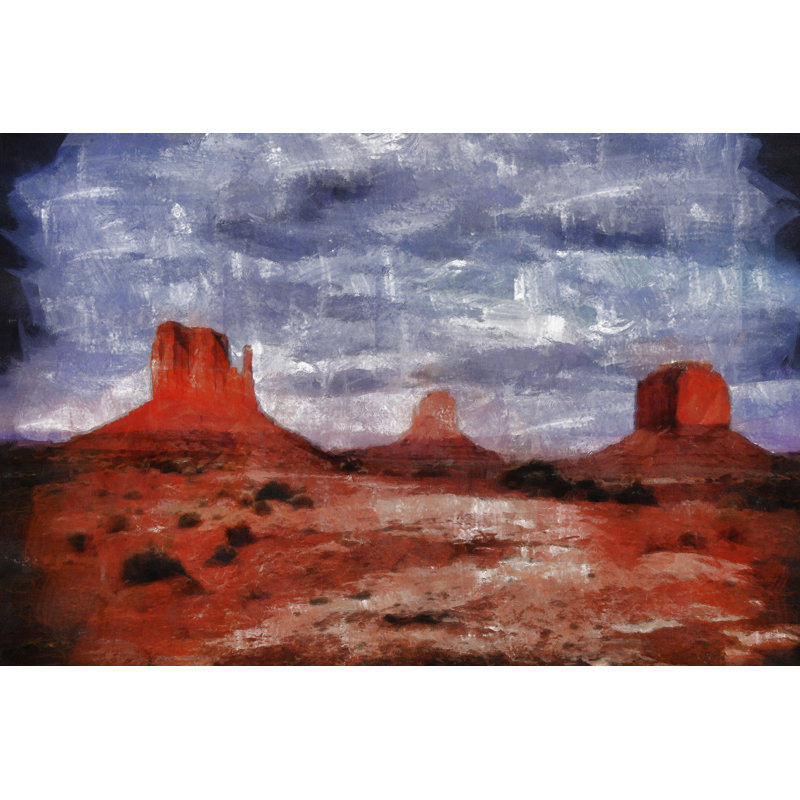 Rock Landscape - Wrapped Canvas Print, 30cm H x 46cm W x 3.8cm D