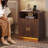 Nightstand With Charging Station And LED Lights-69794657