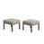 Coussin beige / structure kaki