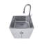 All-In-One 24.1" L x 21.3" W Drop-In Laundry Sink with Faucet