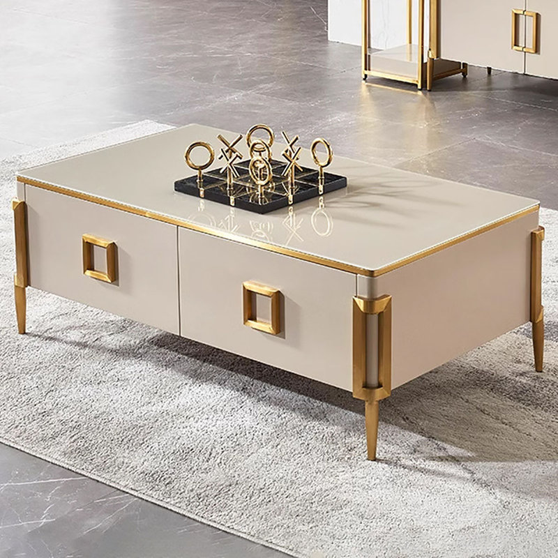 Glass Top Single Coffee Table