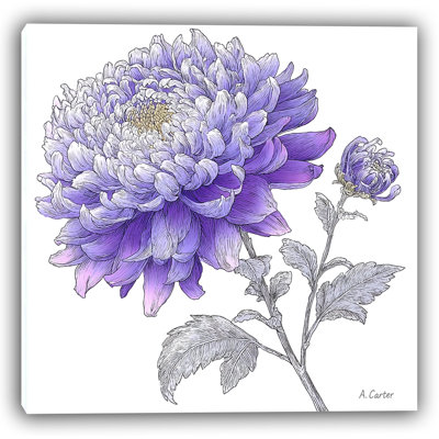 Violet Splendor II - Wrapped Canvas Print
