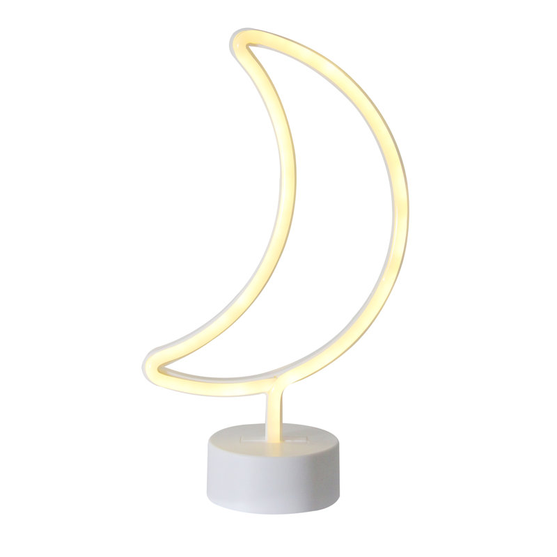 Lampe de table blanche à DEL 11,5 po Neon
