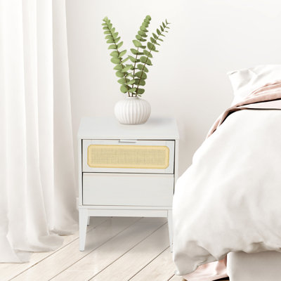 Kay 2 - Drawer Solid Wood Nightstand by Beachcrest Home