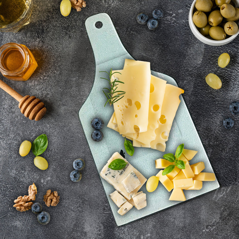 Ace of Spades Charcoal Grey Tempered Glass Cutting Board