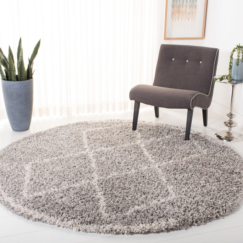 Tapis à poils longs Baringer Pro Lux, Rond 6 pi 7 po