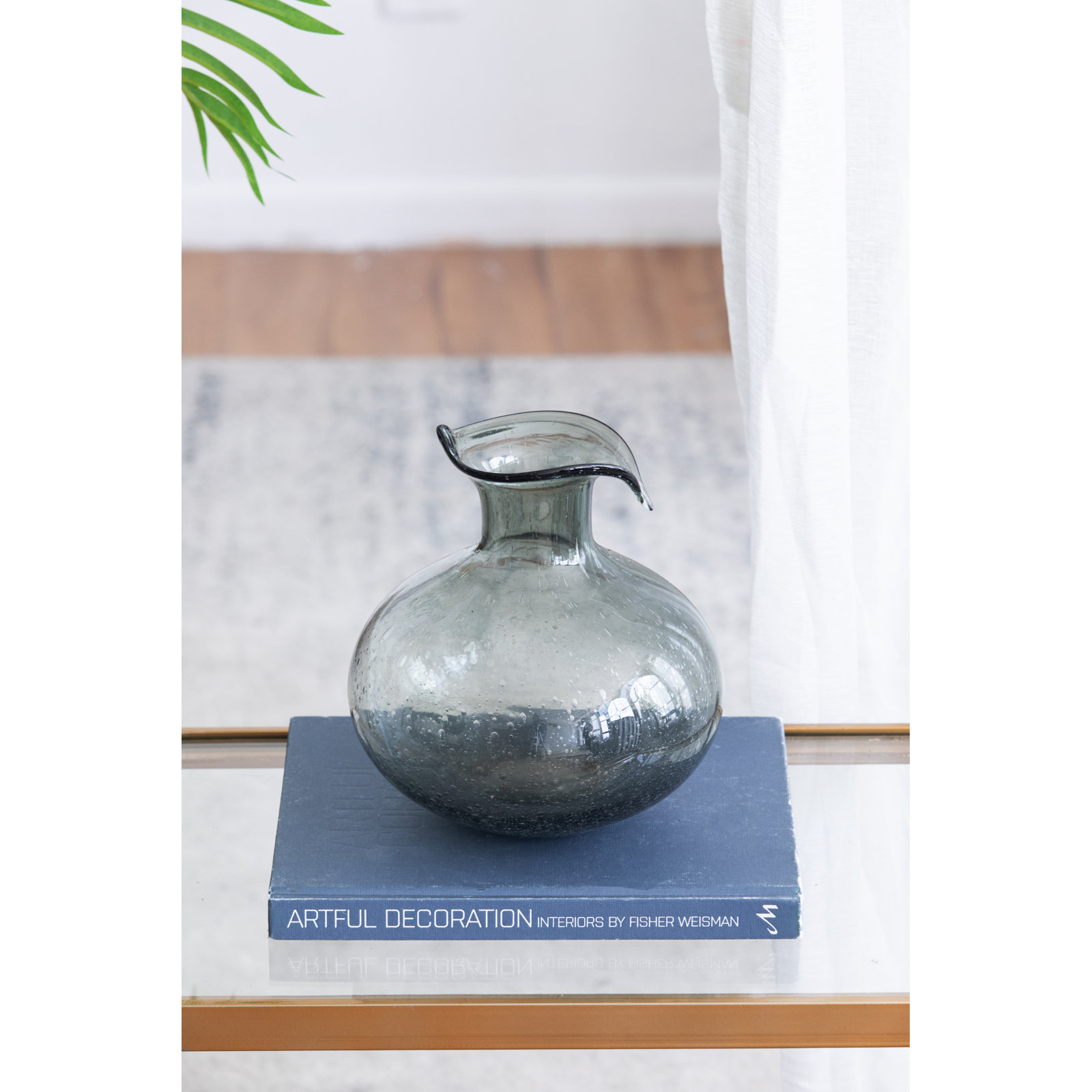Helaine Glass Table Vase, 8.7" H x 8.1" W x 8.1" D