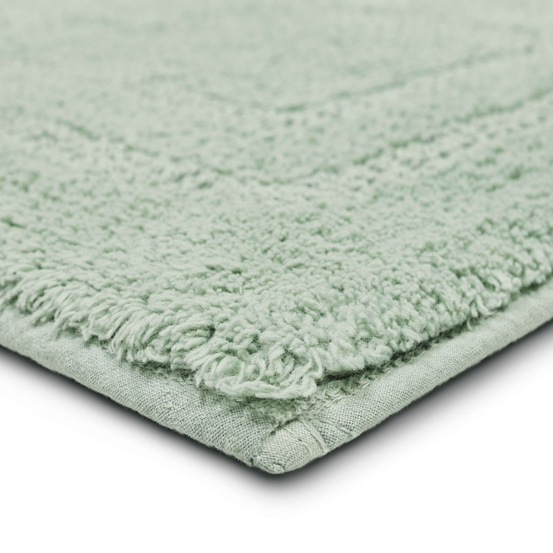 Tapis de bain lavable à la machine Kail, L 24 po x L 60 po, Verre d'eau