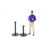 Beverly Round Restaurant Table Base with 3" Dia. Bar Height Column-7165738