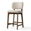 Tabourets de bar 25,5 po de hauteur comptoir avec structure en bois massif et siège rembourré-760313847