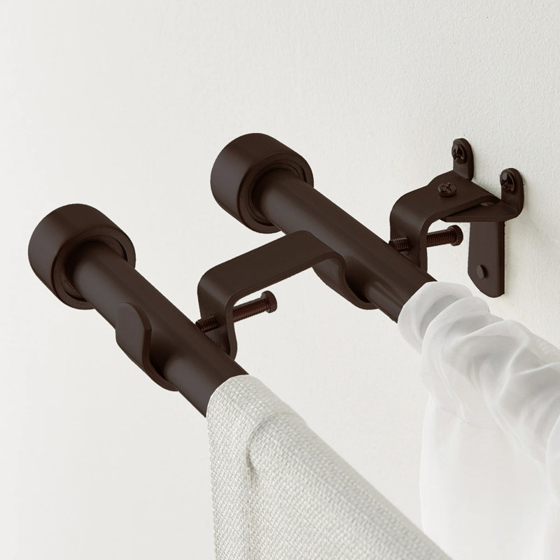Double Rod Universal Brackets, Bronze
