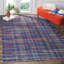 Tapis rayé en coton tissé à la main Fales Rag-856440248