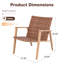 Ensemble de 2 chaises d'extérieur 2 pièces
