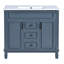 Meuble-lavabo 36 po avec lavabo supérieur-137722386