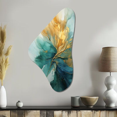 Dodson - Abstract Spirals Boomerang Shape Asymmetric Metal Wall Art