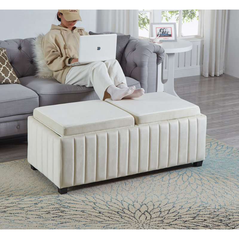 Banc de rangement en tissu Ravenscroft