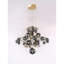 Lustre à niveaux en cristal clair avec détails en verre. Bleu royal-86706876-86706877-86706883