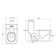 KDK HOME Tornado Toilet with Dual Flush 1.1/1.6 GPF Siphon Jet Comfort Height 16.5"