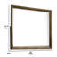 Miroir de commode Rouk, bois massif brun noyer, cadre rectangulaire de 45 pouces