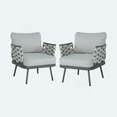 Ensemble de 2 fauteuils club Mariano
