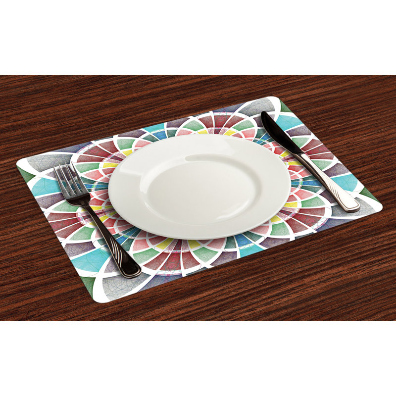 Polyester Abstract Rectangle Placemat