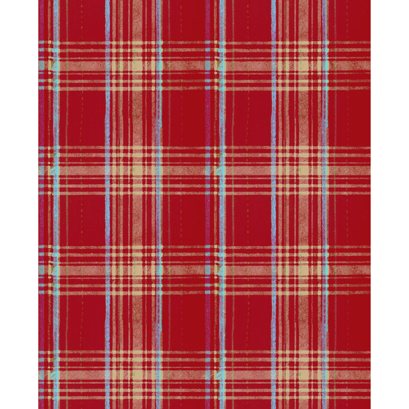 SEAPORT PLAID Cream, Red
