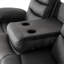 5 Seater Faux Leather Electric Reclining Sofa-1100395128