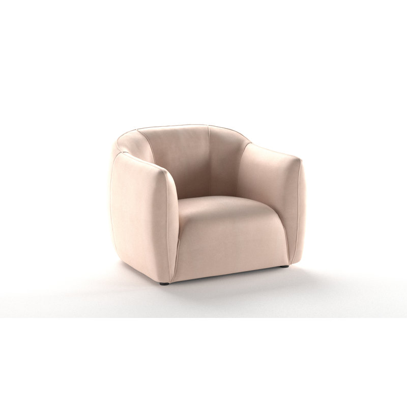Midhurst Velvet Accent Chair, Cream