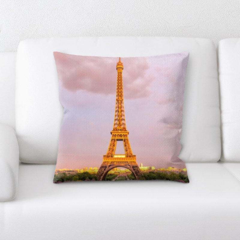Brumbelow Eiffle Tower Throw Pillow