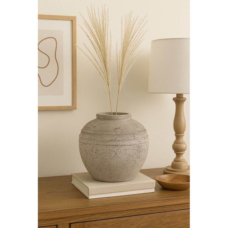 Estell Stoneware Jar, 15" H x 15" W x 15" D
