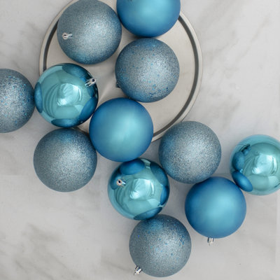 Shatterproof 4-Finish Christmas Ball Ornament