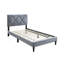 Lit simple avec tête de lit réglable 1pc, meubles de chambre à coucher en velours gris pour les jeunes-1871842704-1871842707