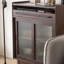 Buffet en noyer massif et bois manufacturé-1975496151